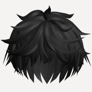 Messy Boy Hair (Black), a Roblox hairstyle