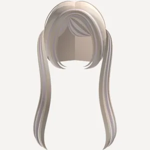 ꒰ ♡ FREE ꒱ ꒰ cute b/pink low pigtails ♡꒱, a Roblox hairstyle