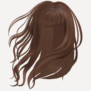 Brown Windy Anime Autumn Girl Hair, a Roblox hairstyle