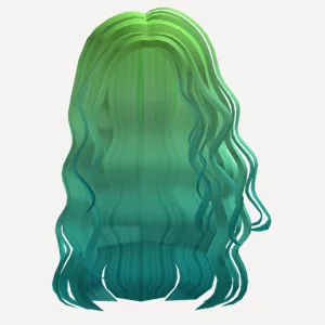 Y2K Green/Blue Long Hair, a Roblox hairstyle
