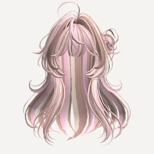 Neopolitan Cute Anime Girl Hair w/ Side Bun, a Roblox hairstyle