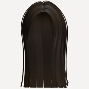 Long Brown Straight Popular Trendy Girl Hime Hair, a Roblox hairstyle