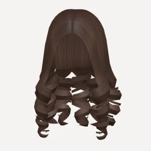 Curly Hair in Brown, a Roblox hairstyle