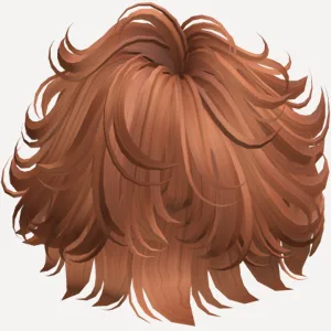 Messy Anime Styled Boy Hair (Ginger), a Roblox hairstyle