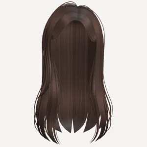 Brown Straight Long Hair, a Roblox hairstyle
