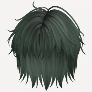 💚 Dark Green Emo Boy Wispy Hair, a Roblox hairstyle