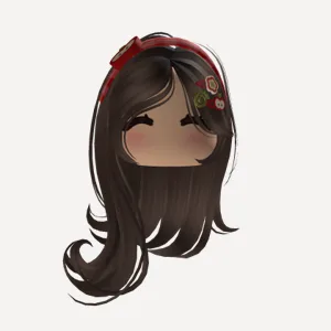 [FREE✨] Girl Brown Hair and Face, a Roblox hairstyle