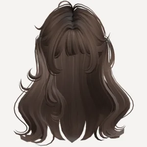 ♡ Cute Girl Long Pigtails Hair (Brown), a Roblox hairstyle