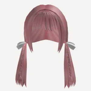 Pink Anime School Girl Pigtails Hair, a Roblox hairstyle