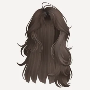 Messy Mermaid Waves(Brown), a Roblox hairstyle
