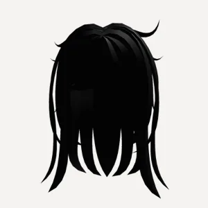Anime Girl Hair oscuro, a Roblox hairstyle