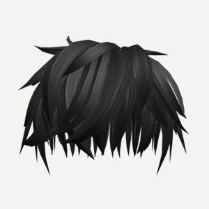 Straight Scene Boy Hair (Black), a Roblox hairstyle
