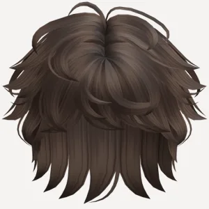 Fluffy Messy Boy Hair (Brown), a Roblox hairstyle
