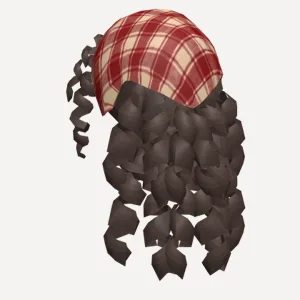 Mori Kei Igari Bandana Curly Hair, a Roblox hairstyle