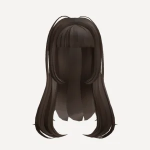 Brown Cute Girl Hair Y2K w/ Bangs, a Roblox hairstyle