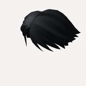 Black Short Parted Hair, a Roblox hairstyle