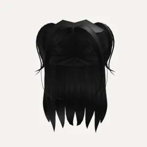 Adorbs black long hair, a Roblox hairstyle
