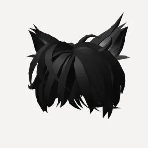 Black Cat Ears Hairstyle, a Roblox hairstyle