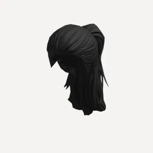 Pony Tail - Black, a Roblox hairstyle