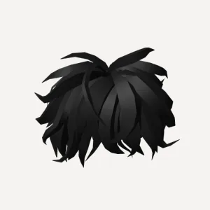 Black Messy Hairstyle, a Roblox hairstyle