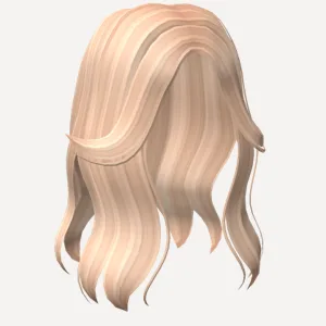 Aesthetic Split Bangs Hair in Blonde, a Roblox hairstyle