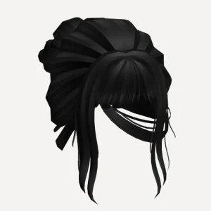 Black Messy Bun Hair, a Roblox hairstyle