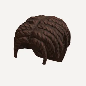 Sideswept Dreads - Brown, a Roblox hairstyle