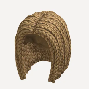 Braided Hair - Blonde, a Roblox hairstyle