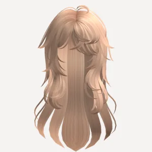 Blonde Slightly Messy Anime Hair with Soft Layers, a Roblox hairstyle