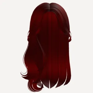 Red Straight Long Hair, a Roblox hairstyle
