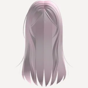 ୨୧ wispy sleepy anime girl long hair - pink, a Roblox hairstyle