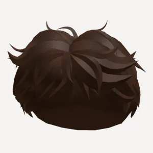 Brown Fluffy Boy Hair, a Roblox hairstyle