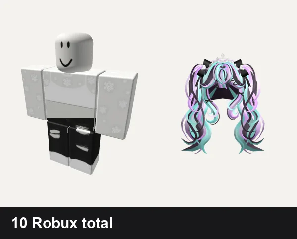Almost free Aesthetic Roblox outfits: āļøCute White Aesthetic Vintage Winter Christmas, y2k black jeans ripped aesthetic vintage preppy, Pastel Goth Princess Hair
