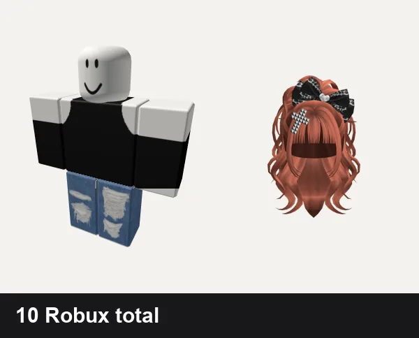 Baddie outfit under 50 Robux: Black Bodysuit Turtle Neck Wedgie Baddie Thigh Sho, rogangster cyber y2k ok baddie gyaru drain, Ginger Gyaru Emo Hair
