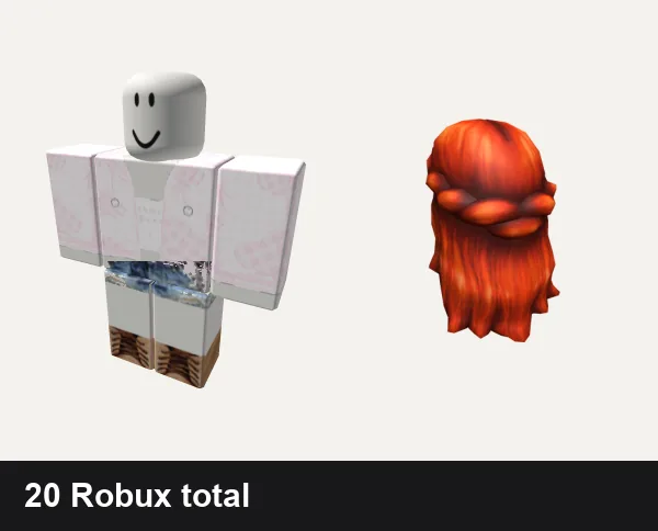 Cute outfit under 50 Robux: pink cute doll kawaii, ❀ Cute Weekend Girls Mall Outfit ❀, Belle Of Belfast Long Red Hair