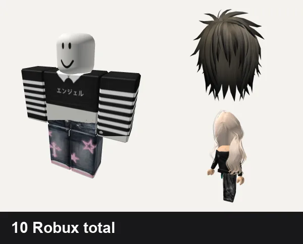 Almost free Emo Roblox outfits: ✅ black y2k cross cyber tank da hood emo stripe, pink star y2k cyber jeans emo da hood cross barbie, Emo Boy Hair, Emo girl Avatar