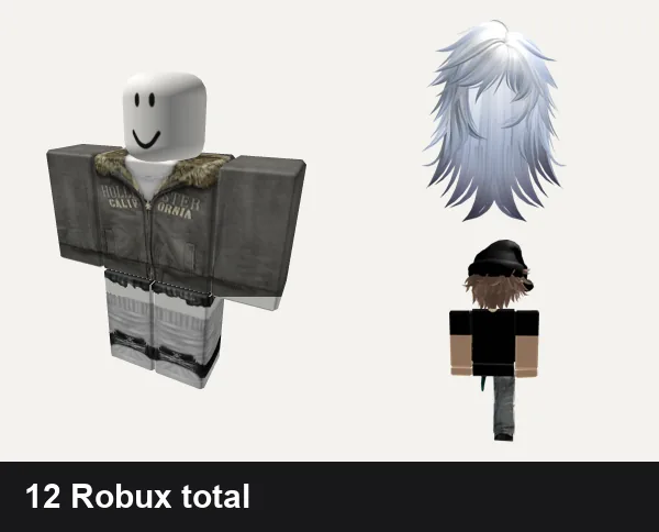 Emo Roblox outfits under 50 Robux: 2000 y2k winter emo, y2k graveyard outfit grey silver star vkei, Emo Wispy Straight Hair (Blueberry Frost), [Free] Emo Boy Avatar Bundle Shoulder