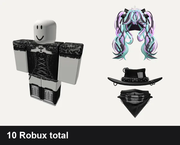 Goth outfit almost free: Goth, [ORIG] skirt + convers boots envy y2k vamp emo, Pastel Goth Princess Hair, Goth Cowboy Hat with Scarf