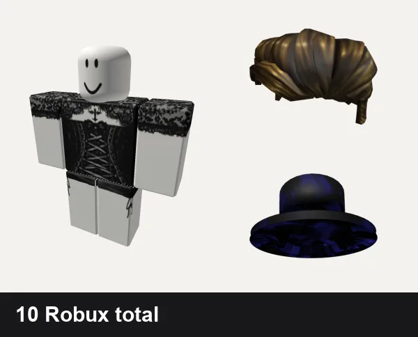 Goth outfit 19: Goth, Black Silk Mini Dress necklace jeans y2k goth, Brown Hair, Purple of Relinquished Goth Top Hat [CODE: PRGTH]
