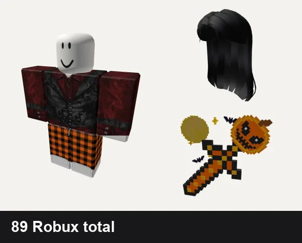 Halloween outfit 30: vampire y2k blood halloween da hood pick me kawaii, Pumpkin Halloween Plaid Cute Aesthetic Y2K Spooky, Popstar Hair, Halloween Pixel Sword