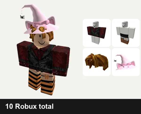 Halloween outfit 13: vampire y2k blood halloween da hood pick me kawaii, Halloween 🎃, Pal Hair, FREE halloween witch kitty cat hat pink bow spider