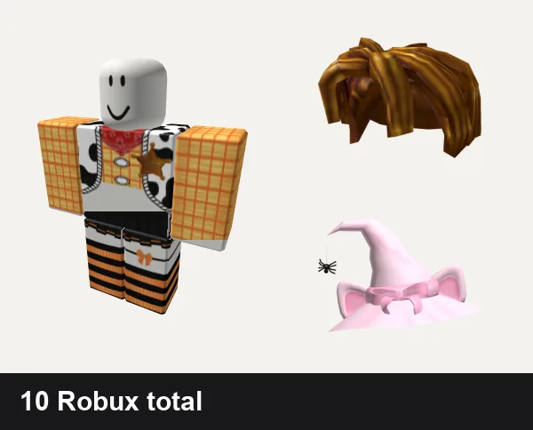 Halloween outfit 14: woody halloween toy story matching costume, Halloween 🎃, Pal Hair, FREE halloween witch kitty cat hat pink bow spider