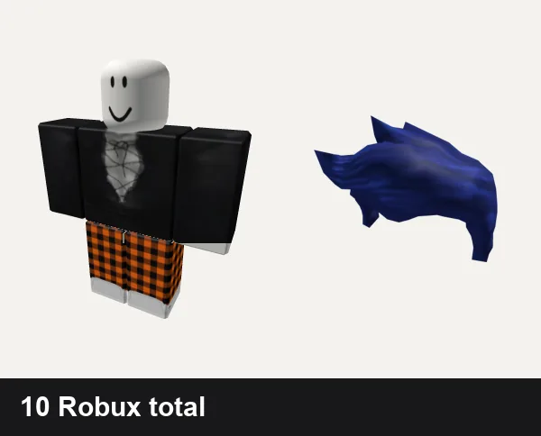 Halloween outfit 21: {Distasteful} Vampire Low Rise Shirt, Pumpkin Halloween Plaid Cute Aesthetic Y2K Spooky, True Blue Hair