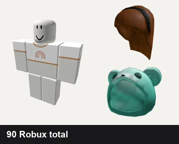 Preppy Roblox outfit ideas: preppy rainbow boho 🌈, preppy white silk skirt boho, Cinnamon Hair, Preppy Teal Tie-dye Bear Hood