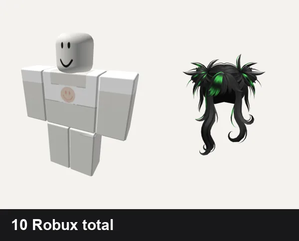 Preppy Roblox outfits under 50 Robux: white and pink smiley preppy top!, preppy white silk skirt boho, Preppy Double Bun