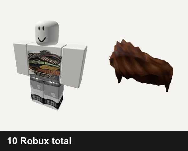 Streetwear Roblox outfits under 100 Robux: belt stack y2k streetwear top, y2k grunge ludic punk cyber streetwear vamp emo ok, Brown Charmer Hair