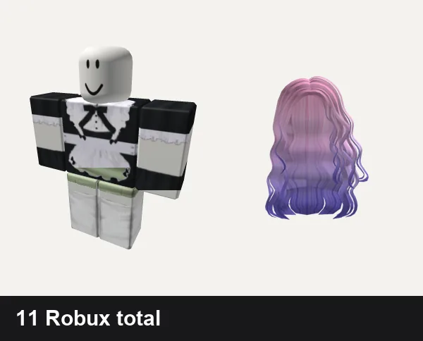 Almost free Y2K Roblox outfits: maid outfit catgirl anime troll y2k emo, 🌱 green y2k cottagecore kawaii vintage dress, Y2K Pink/Purple Long Hair