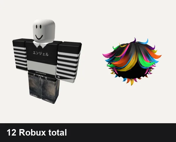 Almost free Y2K Roblox outfits: ✅ black y2k cross cyber tank da hood emo stripe, y2k Balenciaga, Catalog Avatar Creator: Messy Y2K Summer Boy Hair