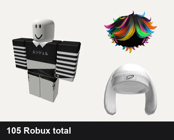 Y2K Roblox outfit ideas: ✅ black y2k cross cyber tank da hood emo stripe, Black Silk Mini Dress necklace jeans y2k goth, Catalog Avatar Creator: Messy Y2K Summer Boy Hair, Y2K White Knitted Rabbit Beanie