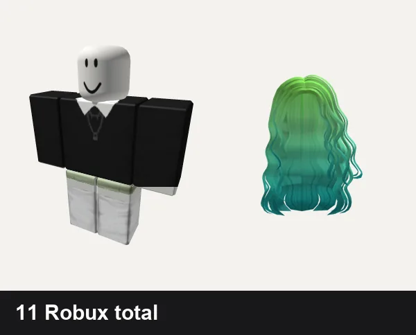 Y2K Roblox outfits under 100 Robux: y2k Black Aesthetic, 🌱 green y2k cottagecore kawaii vintage dress, Y2K Green/Blue Long Hair
